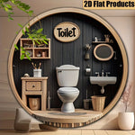 décoration murale toilette bois blanc moderne salle bains 20x20cm 24x24cm 28x28cm