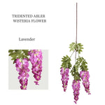 décoration intérieure guirlande fleurs artificielles bleu blanc rose vert naturel