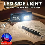 lampe torche rechargeable led usb étanche noire annneau métallique éclairage 100 200 metres moderne