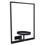 support mural moderne plante noir plaque fixation vis included