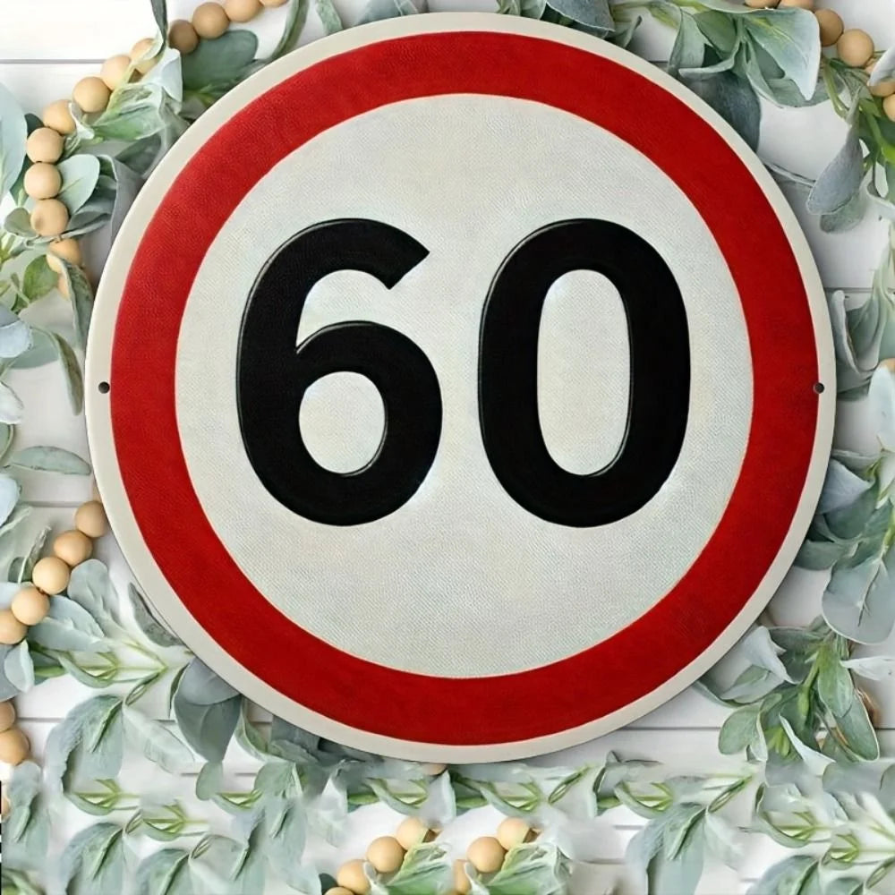 panneau signalisation interdiction stationner métal rond rouge blanc garage décoration murale extérieur voiture interdit