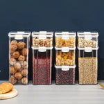 boîtes rangement hermétiques transparentes poignées noires qualité alimentaire plastique moderne pratique