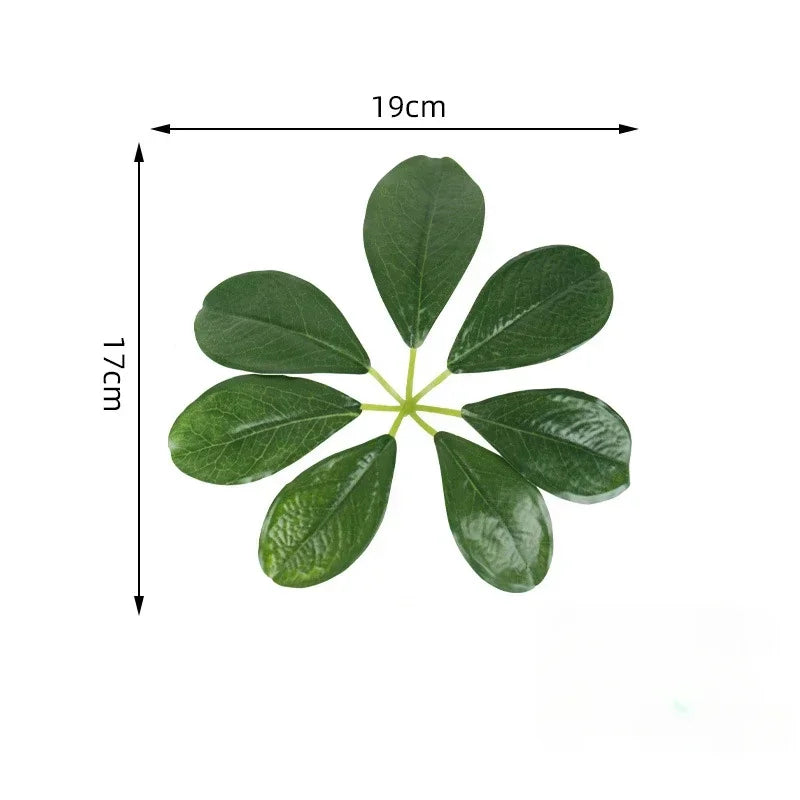 feuilles artificielles vertes différentes formes naturelles décoration extérieure intérieure pièces plastique