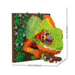 décoration murale 3d chameau blocs construction sculpteur animal vert orange rouge gris rose brunes
