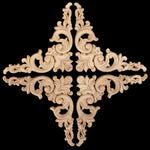 corniche décorative baroque ornements floraux bois sculpté ajustement meubles murs portebiancheclair