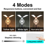 lampe rechargeable ventilateur écran led blanc moderne multifonction date heure