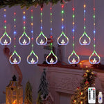 guirlande lumineuse moderne blanc multicolore formes géométriques lunes cercles gouttes festive noël mariage