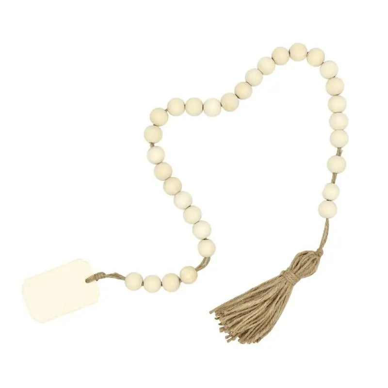 bracelet blanches minimaliste bois étiquette pompon chambre enfant amour pastoral