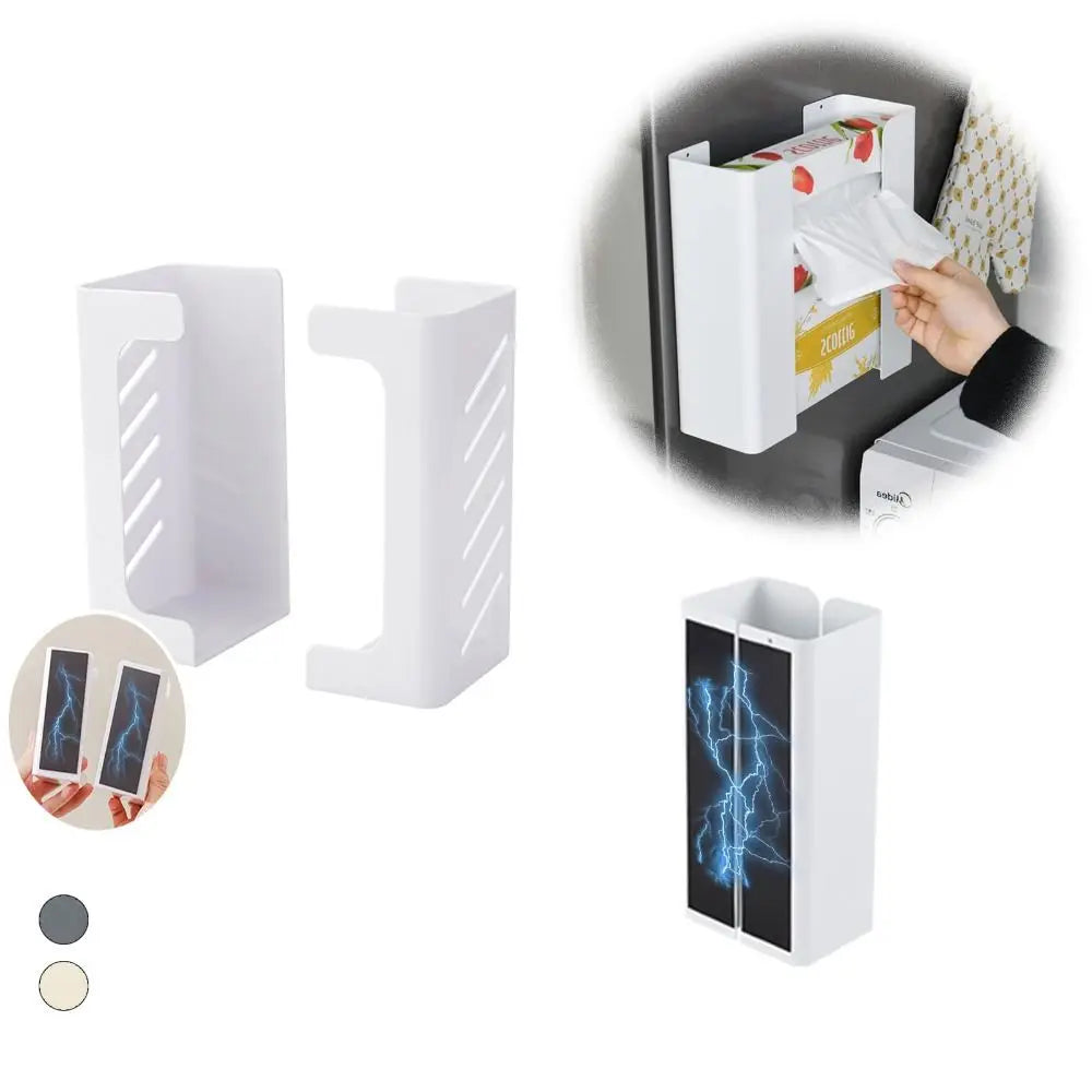 boîte rangement adhésive murale moderne boîte mouchoirs gants post it blanc gris