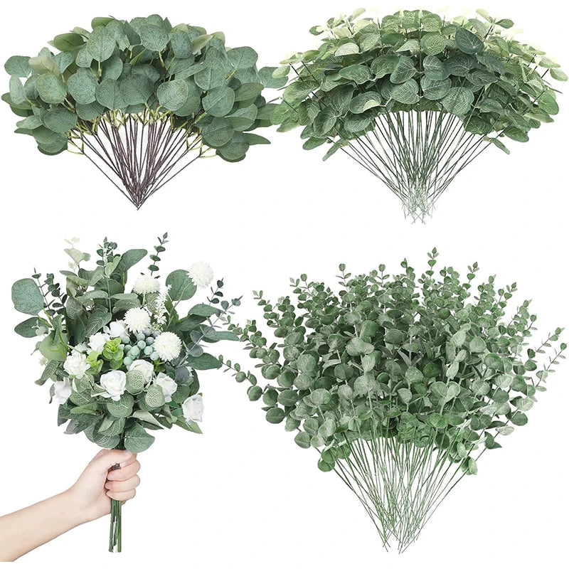 bouquet artificiel feuilles vertes roses blanches naturel romantique vase blanc lanternes
