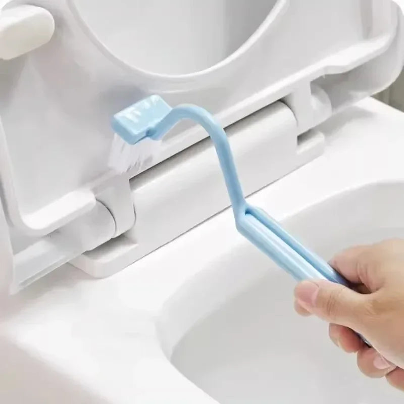 brosse nettoyer wc rose bleu vert moderne pois blancs adhésif fixe poignée portable respectueux