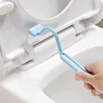 brosse nettoyer wc rose bleu vert moderne pois blancs adhésif fixe poignée portable respectueux