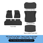 tapis sol coffre rayures horizontales tapis avant tapis coffre supérieur tapis coffre inférieur noir