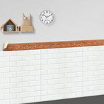 ruban decoratif autoadhesif or argent blanc ornements floraux classique 10m 8cm stickers murals