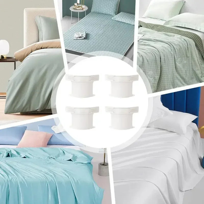 supports drap adhésifs invisibles anti dérapants moderne pièces gris blanc fixations chambre coucher