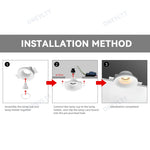 Spot LED GU10 blanc mat moderne clips facile 249 2000 lumens