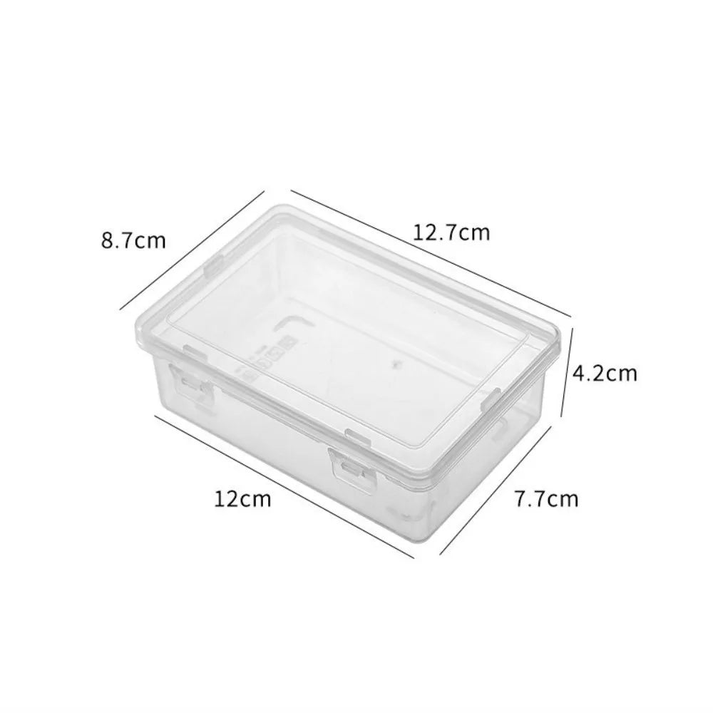 boîte rangement transparente moderne réutilisable multifonctionnelle anti poussière couvercle organisateur câbles objets divers pvc