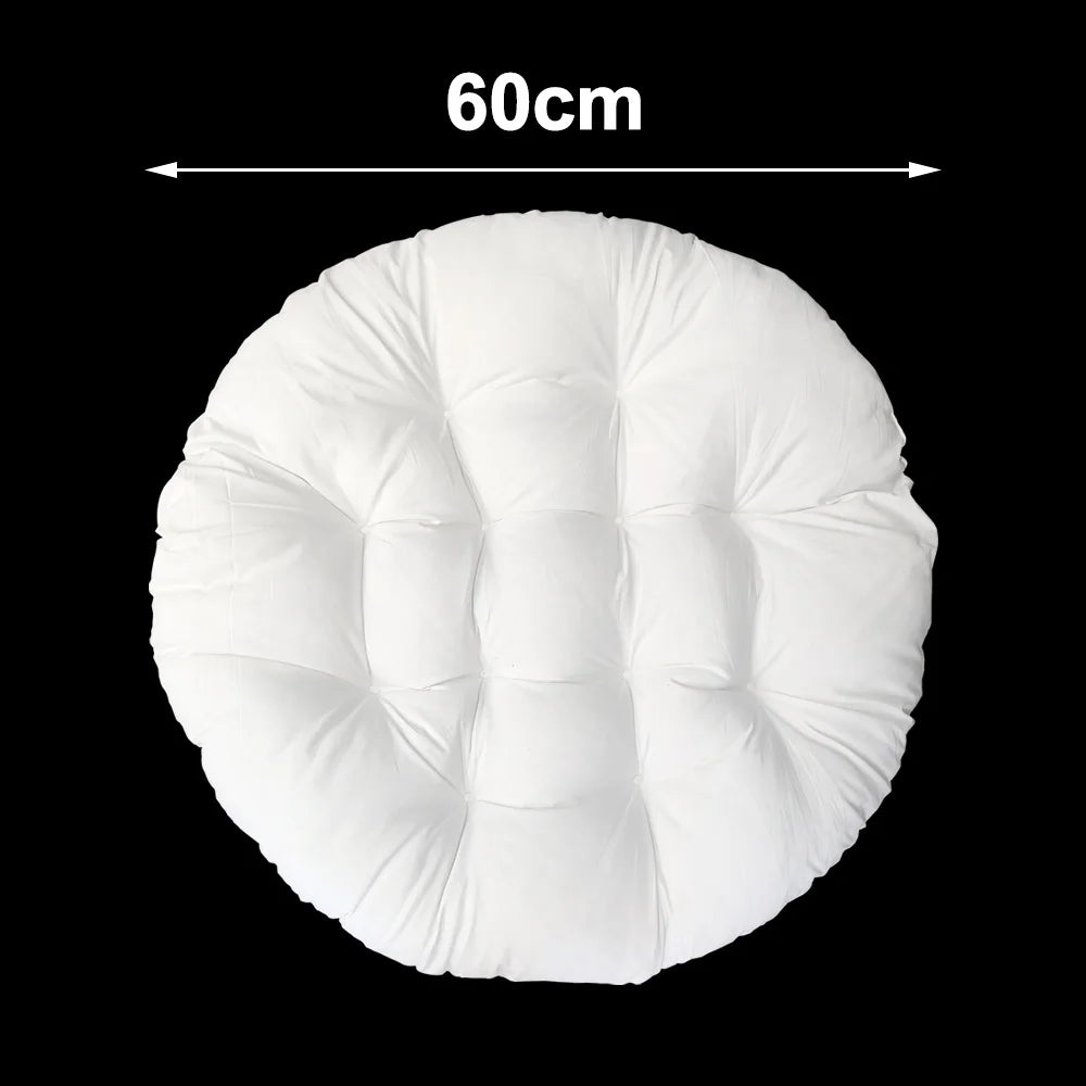 coussin suspendu blanc plissé moderne 60cm 80cm cordelettes polyester coton