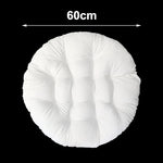 coussin suspendu blanc plissé moderne 60cm 80cm cordelettes polyester coton