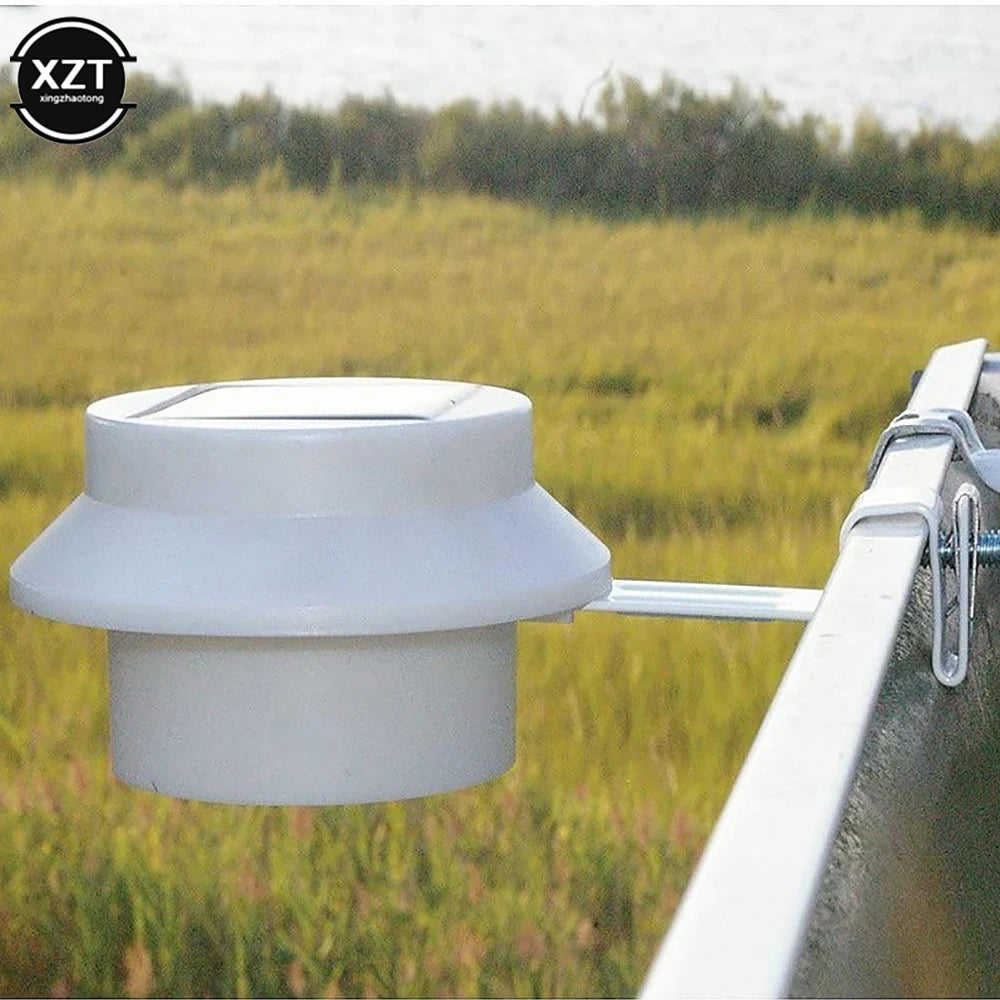 lampe solaire murale clips noir blanc panneaux solaires intégrés veilleuse extérieure moderne imperméable