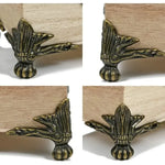 cornières meubles vintage ornées doré argenté ancien inclusion set decoration