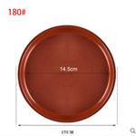 assiettes rondes plastique blanc rougebrun modernes plateformes plante concentriques 120 140 160 180