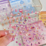 sticker kawaii mignon dessins animés fruits bonbons adhésifs scrapbooking agenda manucure nail art multicolore
