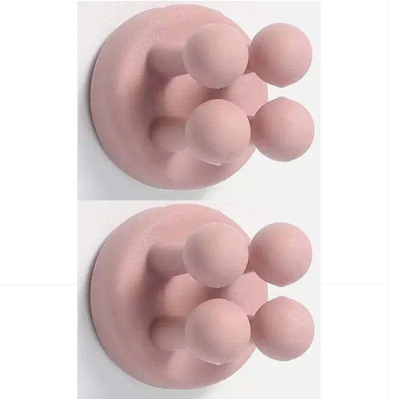crochets adhésifs pvc moderne porte savon multi usage rangement mur orange rose gris noir
