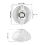 support ampoule led e27 blanc rond moderne fixation murale vis basse tension rohs lvd