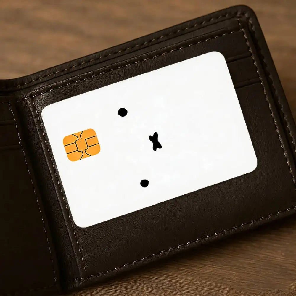 autocollants protection carte bancaire dessins animés miffy waterproof résistance griffures pièces adhésif cartoon enfants