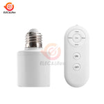 support lampe e27 base ab abs télécommande contrôle distant interrupteur rf blanc métal argenté