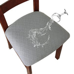 housse chaise imperméable amovible lavable polyester motif carreaux gris noir rouge marron moderne