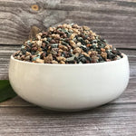 gravier naturel noir gris vert granulaire jardin pot succulentes plantes matricielles arc ciel