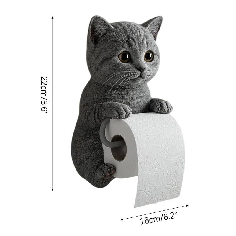 porte rouleau papier toilette support mural adhésif gris blanc réaliste 3d salon cuisine salle