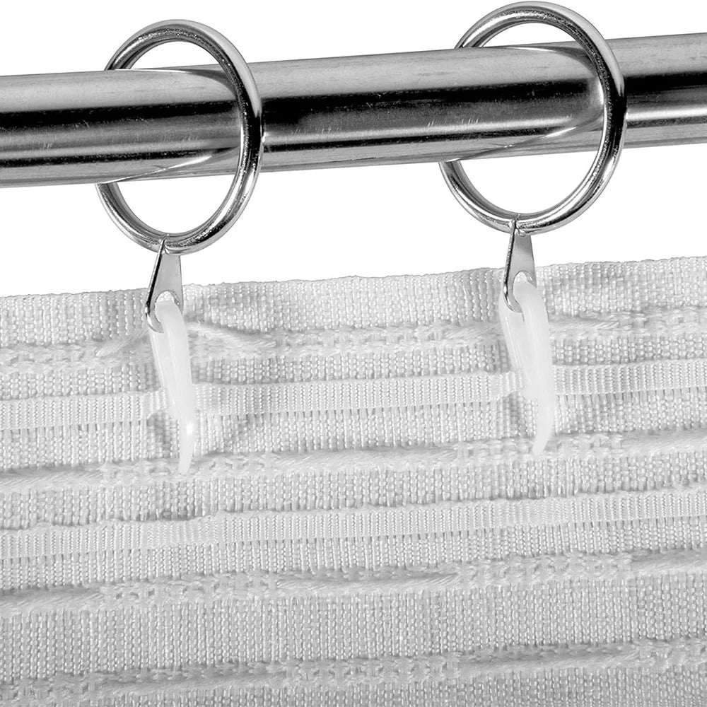 clips rideau blanc moderne opaques polonais accessoires volets attache fenetre crochets anneau suspension
