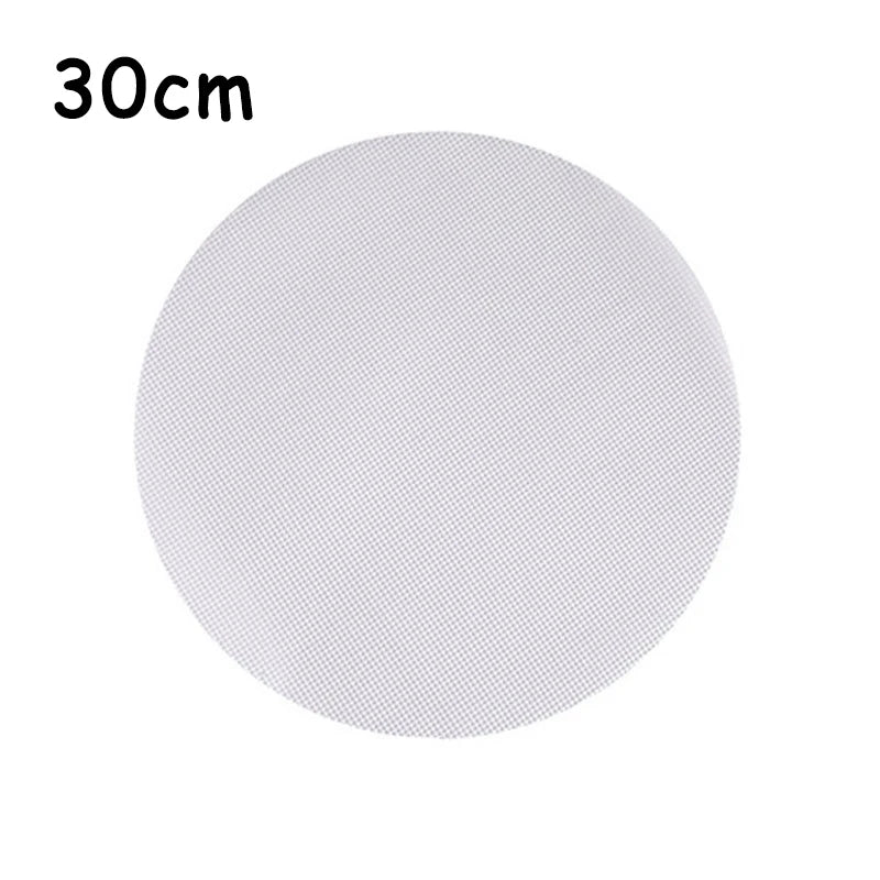 tapis cuisson vapeur silicone blanc maille fine résistant chaleur utilisable cuisine pâtisserie 30cm