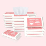 serviettes toilette coton douces imprimées feuilles vertes blancs usage multiple portable hygiène voyage
