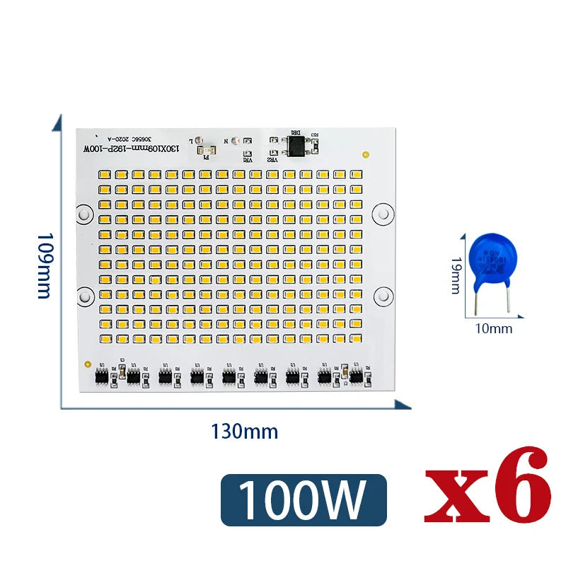 plaque led 10w 20w 30w 50w 100w blanc moderne diodes connecteurs