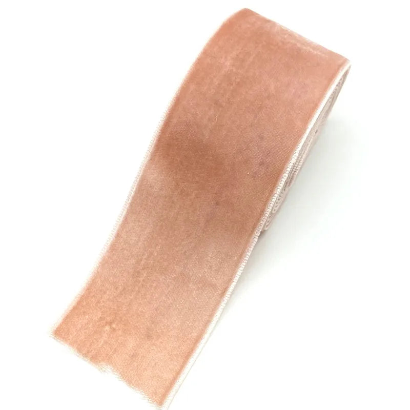 ruban velours uni élégant 18 couleurs opaques décoration mariage bricolage yards polyester