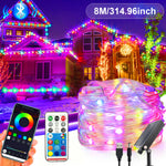 lampe led solaire multicolore moderne fil cuir tringle télécommande contrôleur lumière