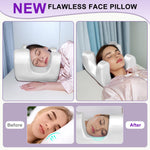 coussin sommeil satin blanc anti ride memoire forme contour cou zipper
