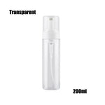 bouteilles mousse transparentes blanches pompe 30ml 50ml 60ml 100ml 150ml 200ml rechargeables cosmétiques