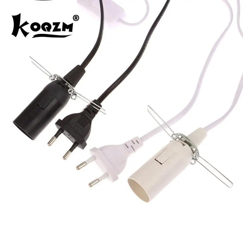prise courant moderne noir blanc cable interrupteur clips métalliques ab