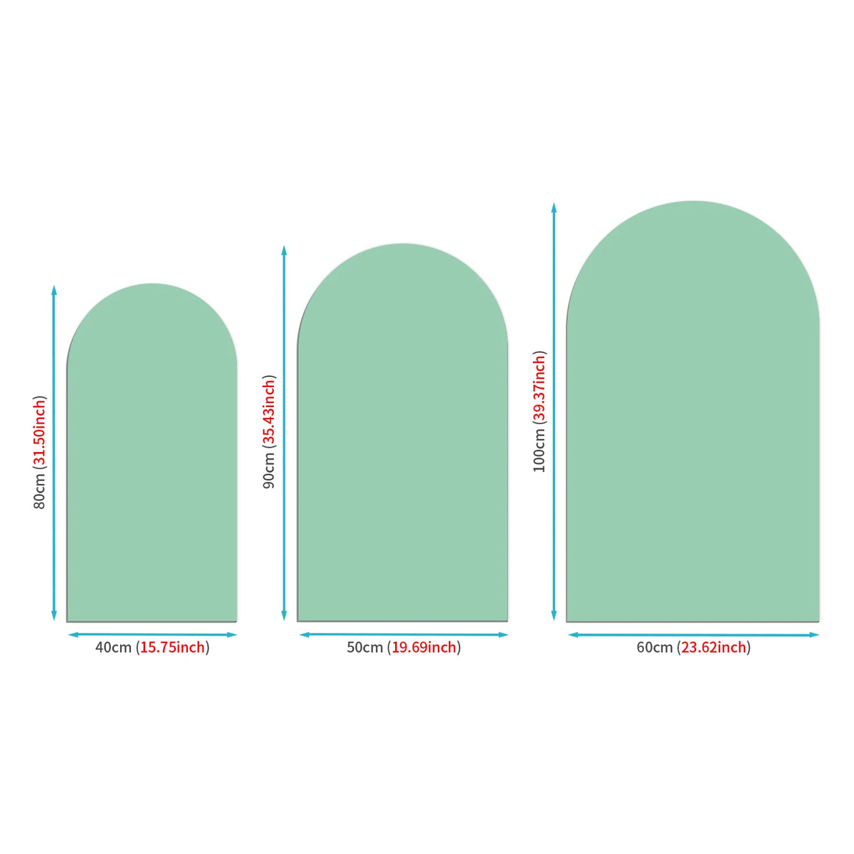 autocollant mural arche moderne minimaliste vert rose bleu pvc adhésif chambre salon