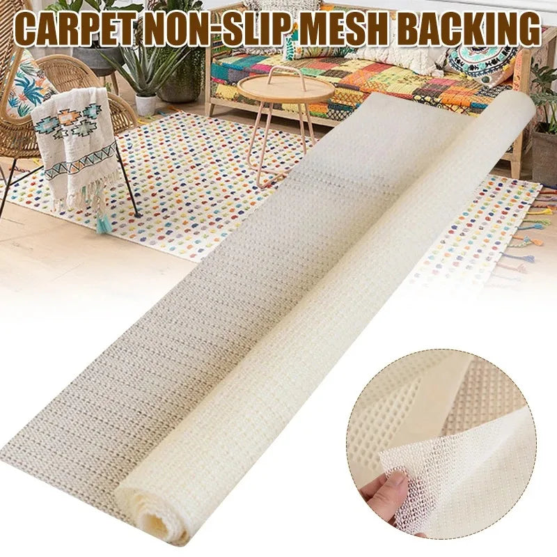 tapis antidérapant maille fine blanc moderne adhésif 50x50 120x200 150x200 180x200 200x200 220x200 300x200