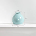 vases décoratifs modernes couleurs blanc rose vert bleu violet rond lissesintérieur maison