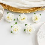 fleurs artificielles roses soie feuilles vertes décoration mariage fête intérieur