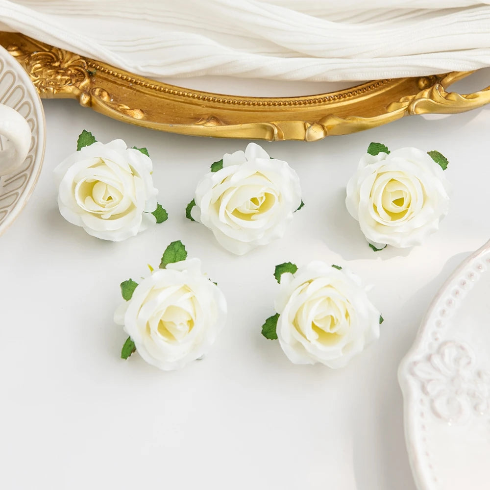 fleurs artificielles roses soie feuilles vertes décoration mariage fête intérieur