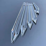 crystal icicle pendant transparent facettes moderne lustre 76mm 16mm pièces