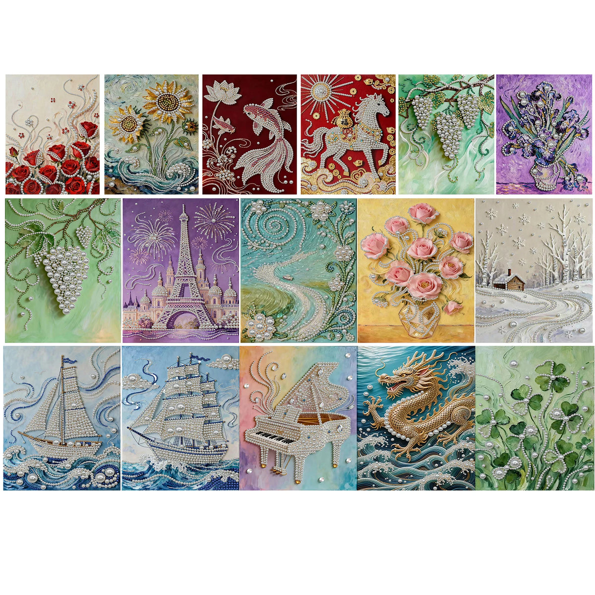 tableau decoratif art contemporain floral animalier abstrait diy resine opaque 35x45cm